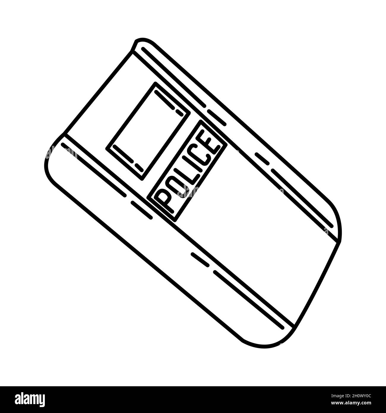 Iot Shield Metal fait partie de l'équipement et des accessoires de police ensemble d'icônes dessinées à la main Vector. Illustration de Vecteur