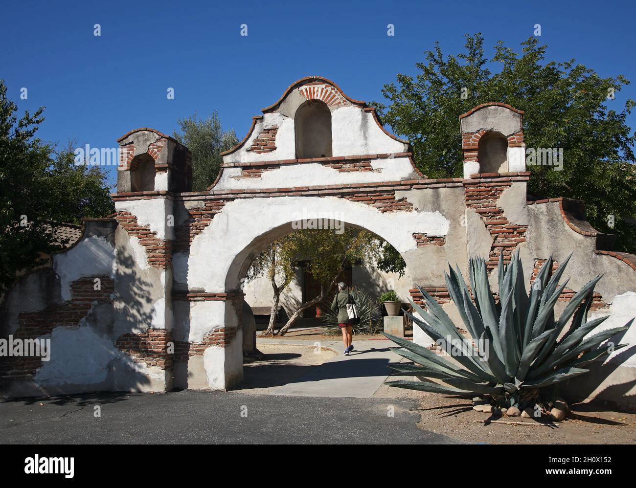 Mission San Miguel Arcangel le long de l'autoroute 101 en Californie Banque D'Images