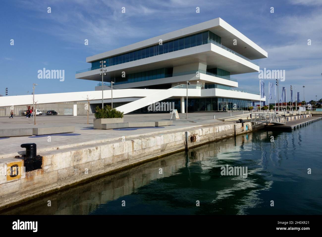 La coupe de l'Amérique Valencia Veles e vents Valencia Port Real, conçu par David Chipperfield Banque D'Images