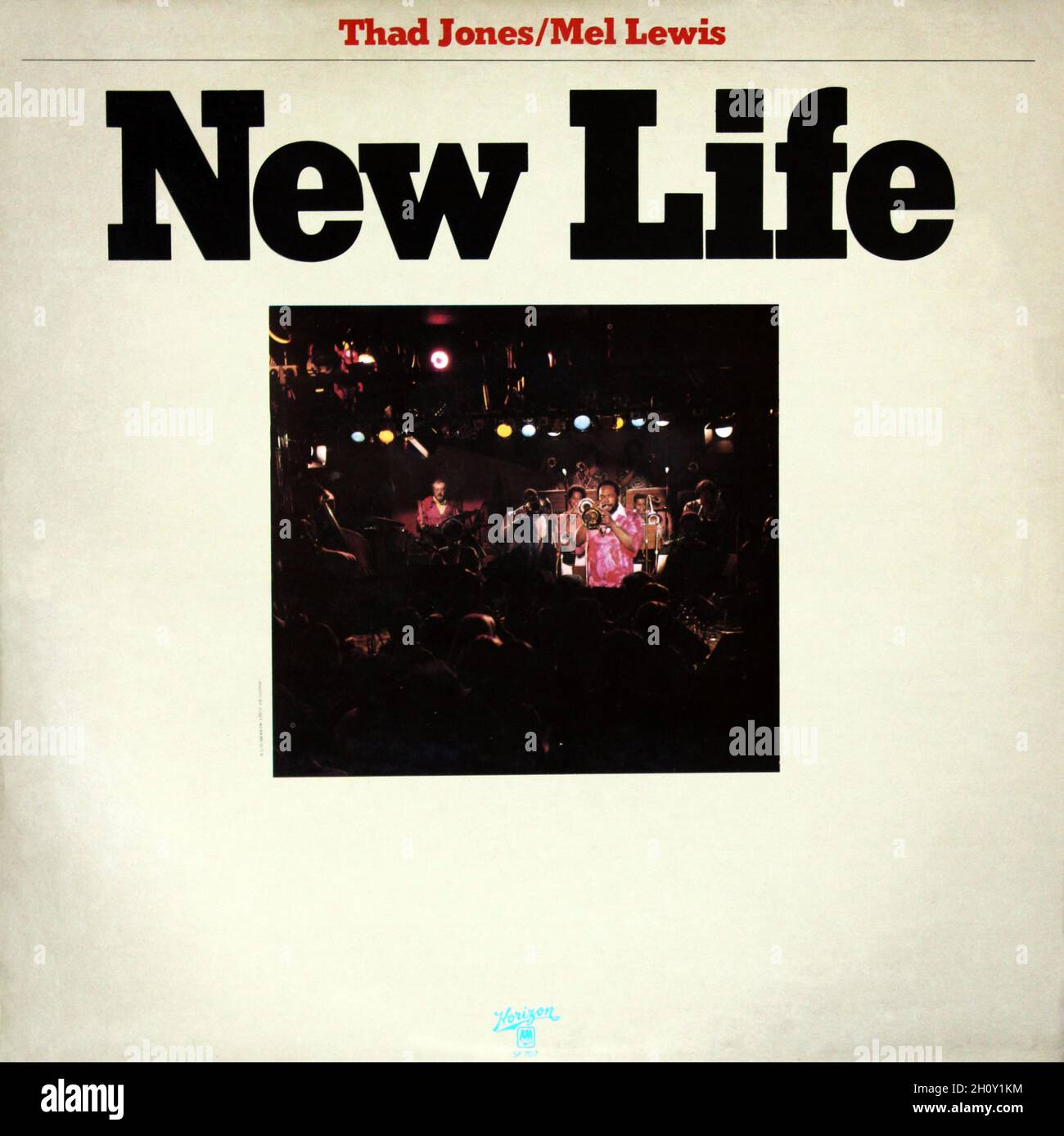 Tad Jones/Mel Lewis : 1976.Capot avant LP : New Life Banque D'Images