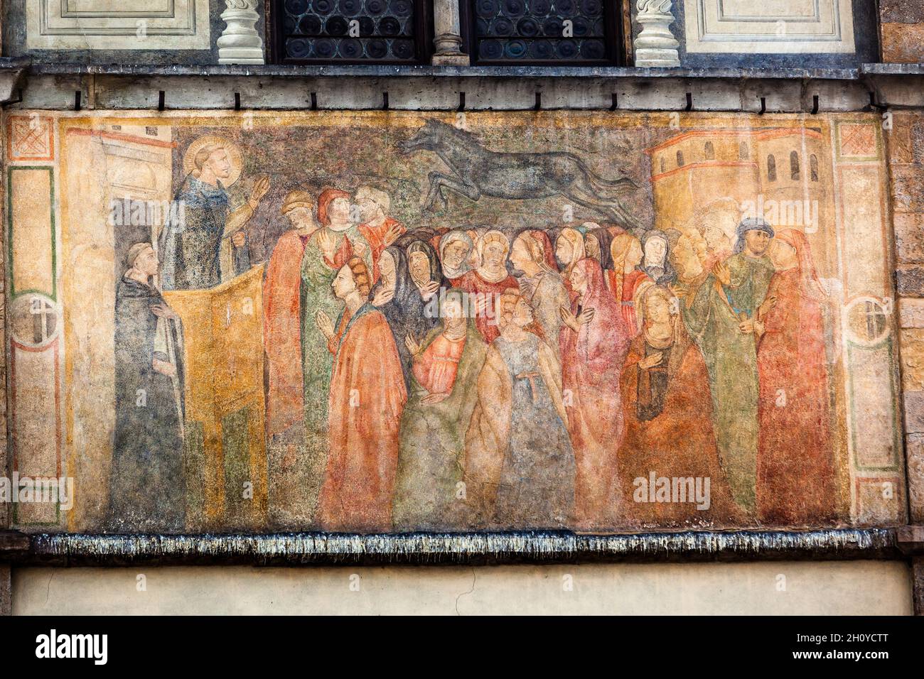 Façade de l'église Santa Croce Florence Italie Banque D'Images