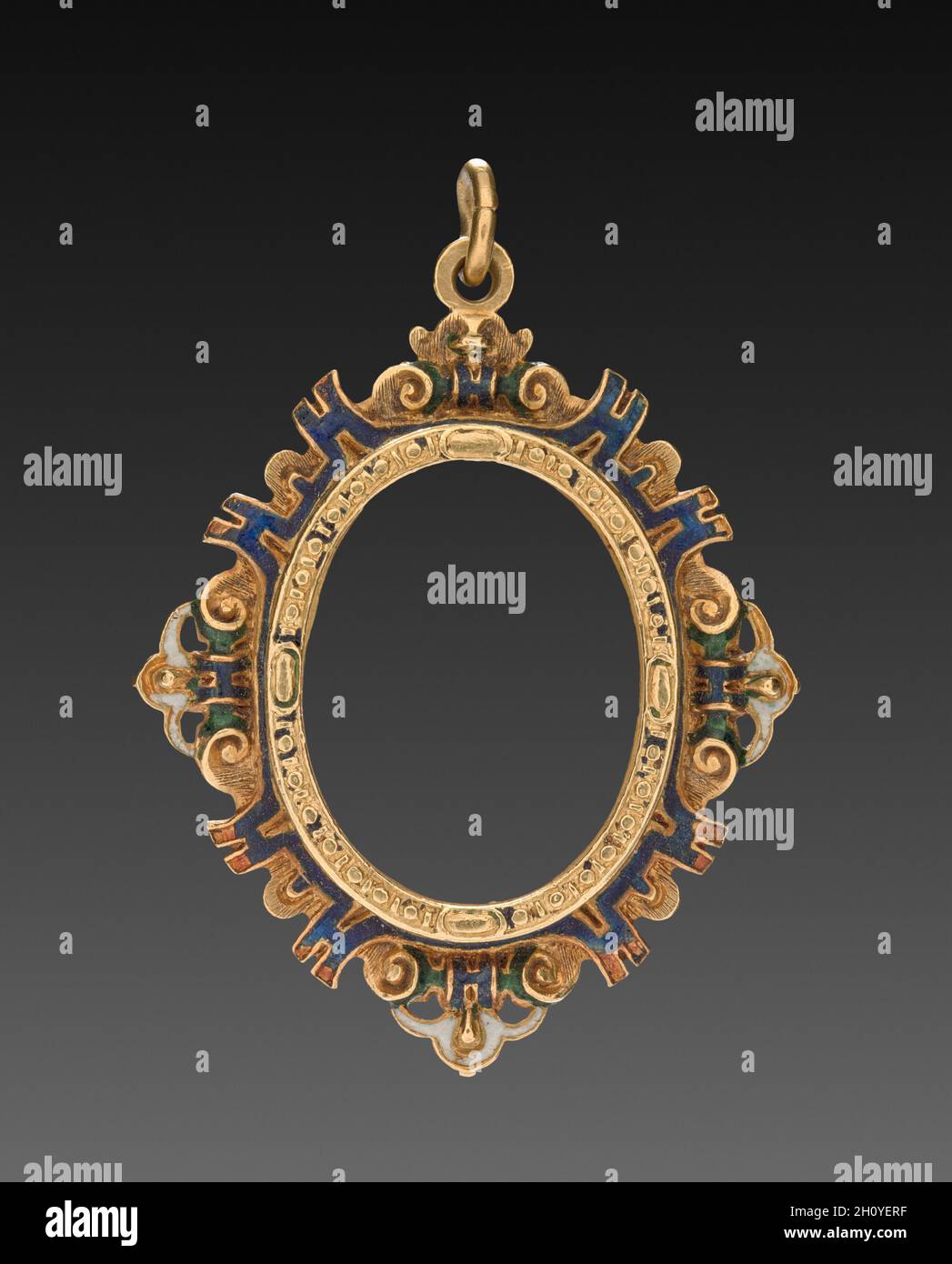 Poignée de commande, années 1500. Allemagne, 16ème siècle. L'or et de l'émail ; total : 5,8 x 4,7 cm (2 5/16 x 1 7/8 in.). Banque D'Images