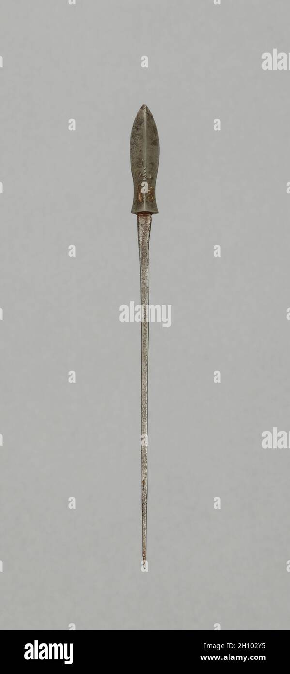 Point de flèche, 1700 s.Japon, période Edo (1615-1868).Acier; hors tout: 15.2 cm (6 in.); tête: 3.8 cm (1 1/2 in.). Banque D'Images