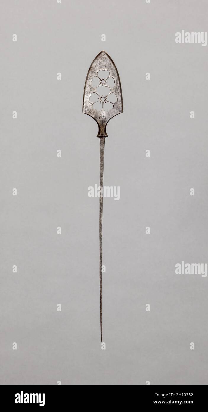 Point de flèche, 1700 s.Japon, période Edo (1615-1868).Acier; hors tout: 23.7 cm (9 5/16 in.); tête: 7.2 cm (2 13/16 in.). Banque D'Images