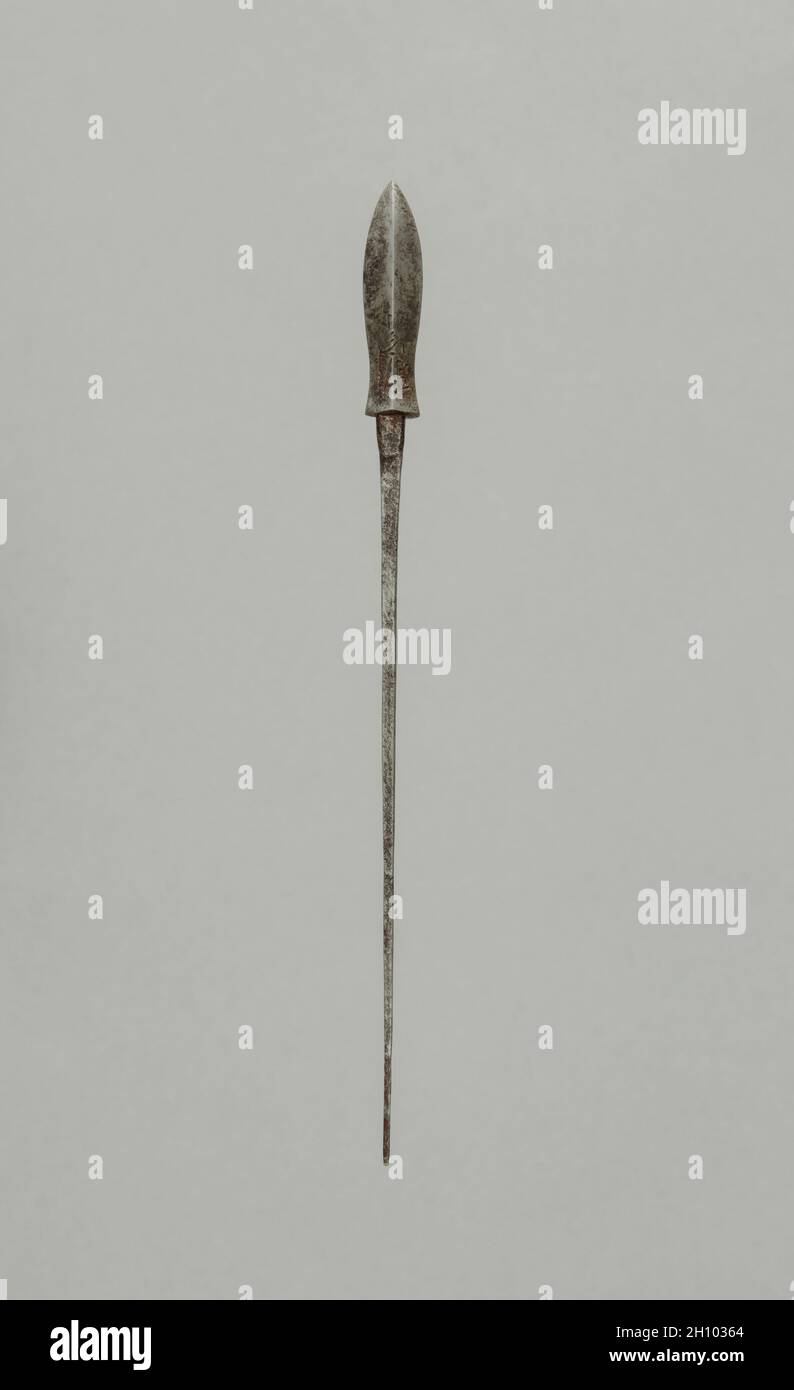 Point de flèche, 1700 s.Japon, période Edo (1615-1868).Acier; hors tout: 15.2 cm (6 in.); tête: 3.8 cm (1 1/2 in.). Banque D'Images