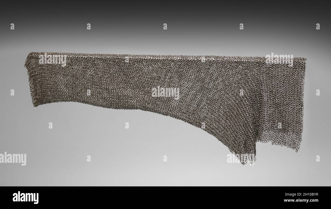 Pochette de Chain Mail, 1500s.Allemagne, XVIe siècle.Acier; hors tout: 86.4 x 28 cm (34 x 11 po). Banque D'Images