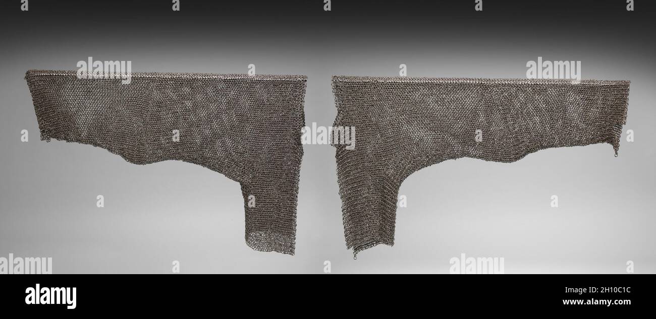 Pochettes de Chain Mail, 1500s.Allemagne, XVIe siècle.Acier; hors tout: 86.4 x 28 cm (34 x 11 po). Banque D'Images
