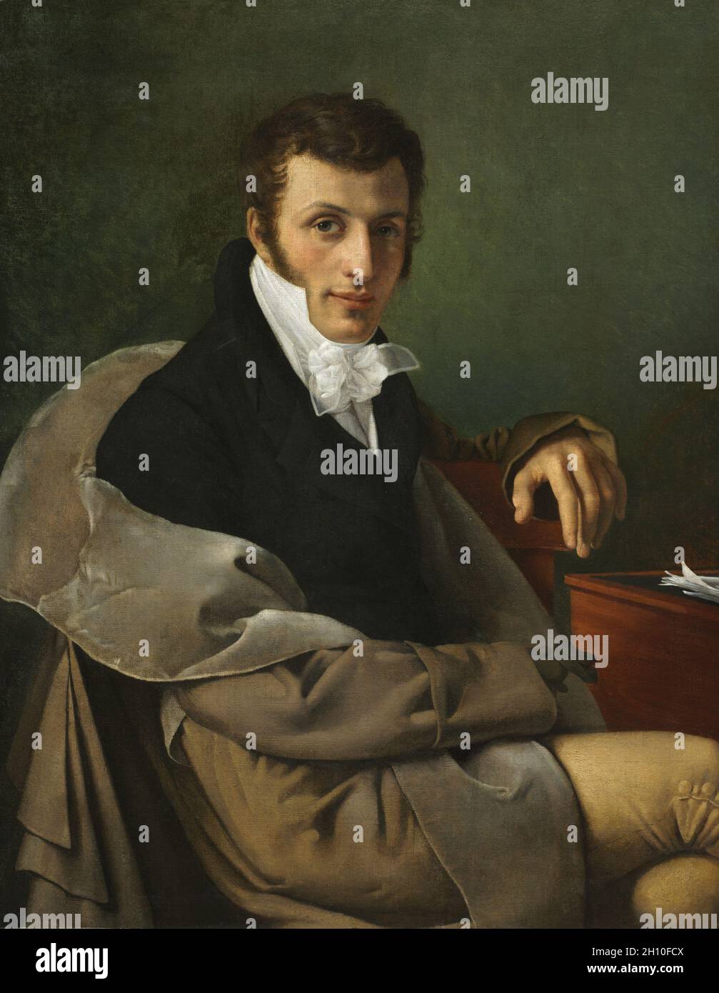 Autoportrait, c. 1812. Joseph Paelinck (Belge, 1781-1839). Huile sur toile encadrée ; : 114 x 94,5 x 7,5 cm (44 7/8 x 37 3/16 x 2 15/16 in.) ; sans encadrement : 89 x 69,3 cm (35 1/16 x 27 5/16 in.). Banque D'Images