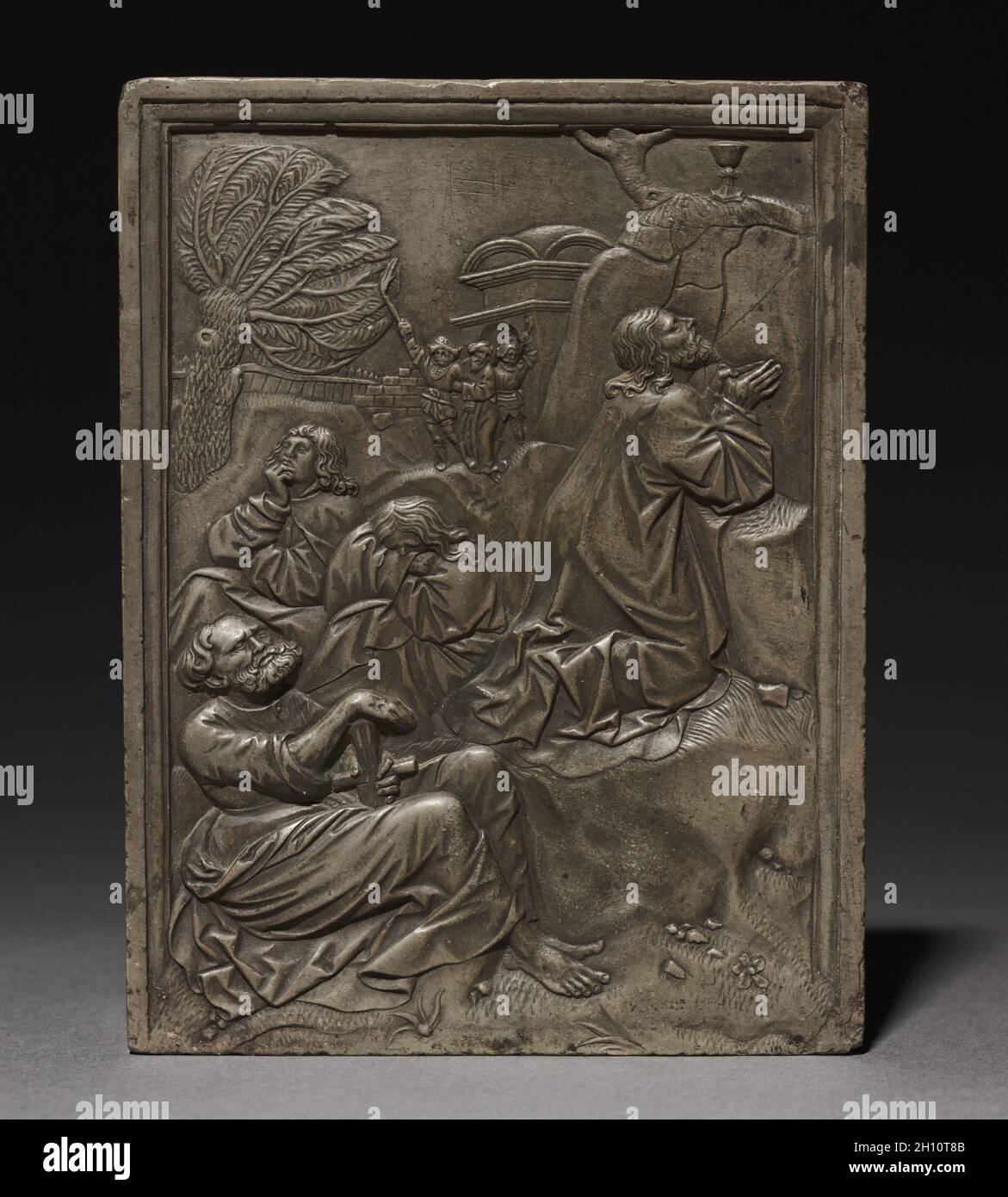 Le Christ au Jardin de Gethsémani, années 1500. Hans Daucher (Allemand), ch. 1485-après 1538). Kelheim (pierre calcaire à grain fin) ; total : 14,8 x 11,3 cm (5 13/16 x 4 7/16 in.). Banque D'Images