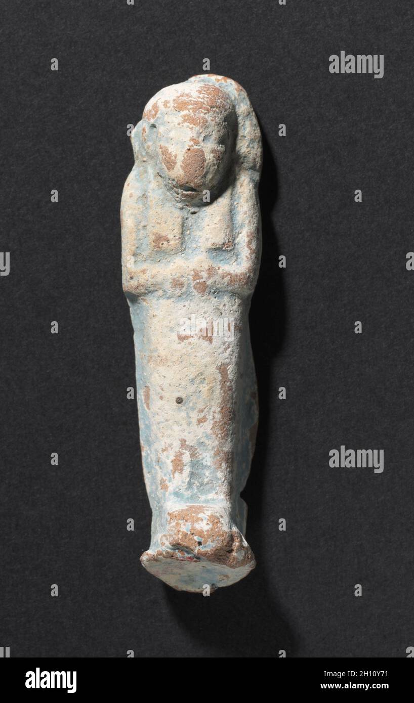 D Shawabty Ditamenpaankh, 715-656 BC. L'Egypte, la fin de période, 25 dynastie. Sols en terre cuite ; total : 6,2 x 1,6 x 1,4 cm (2 7/16 x 5/8 x 9/16 in.). Banque D'Images