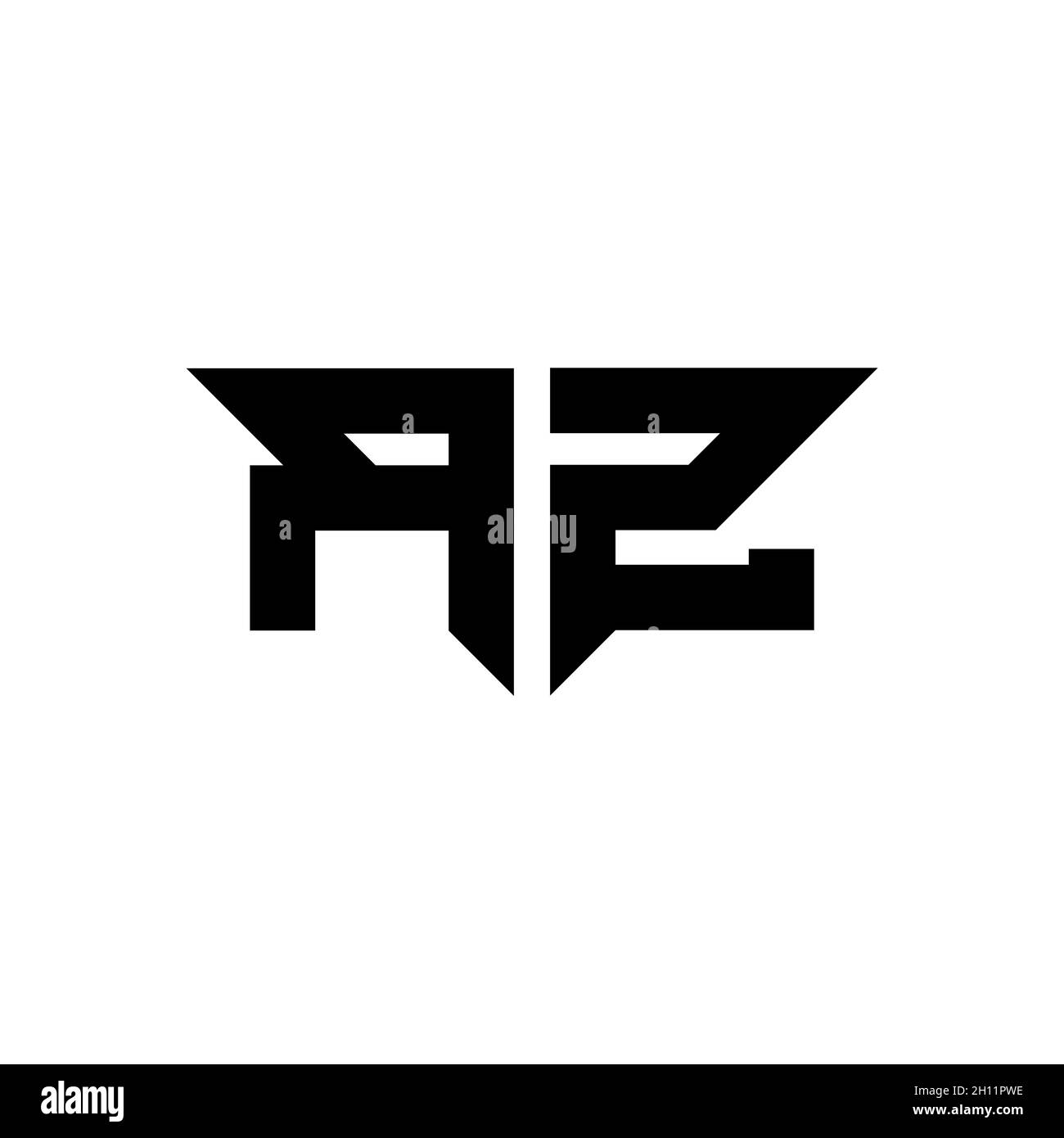 Lettre initiale du monogramme du logo, conception du logo, lettre du logo, modèle de conception du monogramme, initiale du monogramme. Illustration de Vecteur