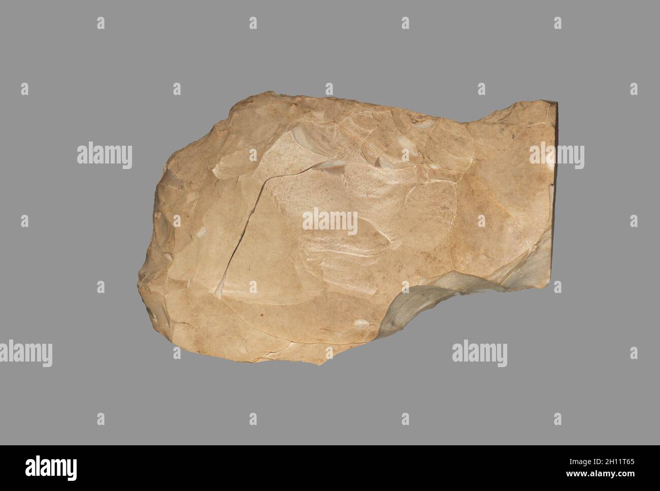 Ax Head, 1886-1648 BC. L'Egypte, El-Haraga, fouillé en 1914, l'Empire du Milieu, Dynasty 12, règne de Sésostris III au début de Dynasty 13. Flint ; Total : 9 cm (3 9/16 in.). Banque D'Images