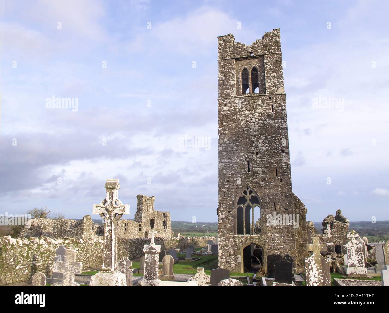 Slane Abbey County Meath Irlande Banque D'Images