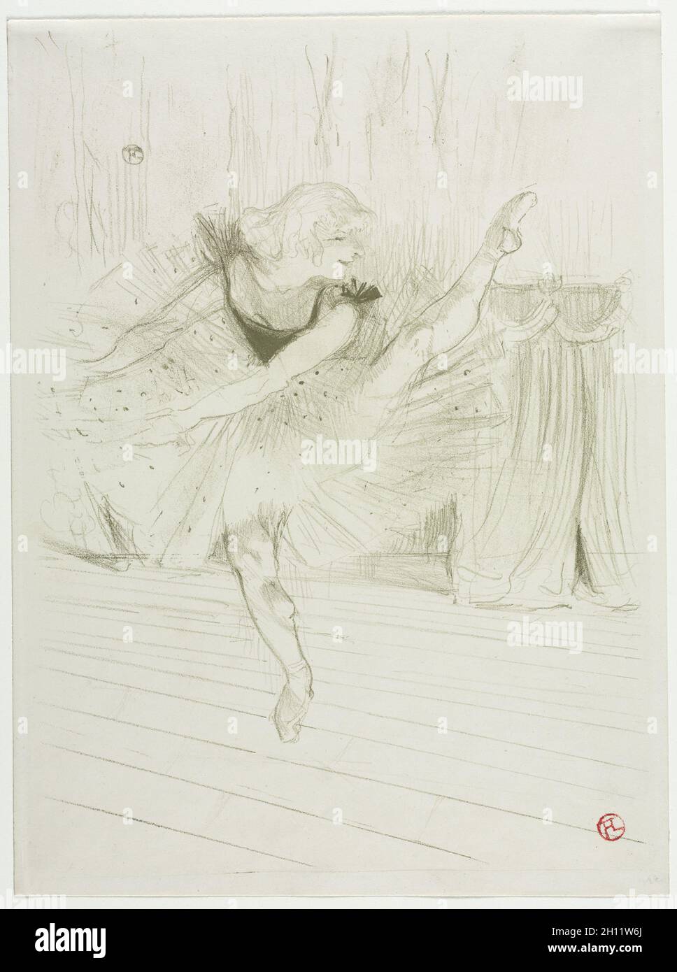 Mlle Ida Heath, danseuse anglaise, 1894.Henri de Toulouse-Lautrec (français, 1864-1901).Lithographie; Banque D'Images