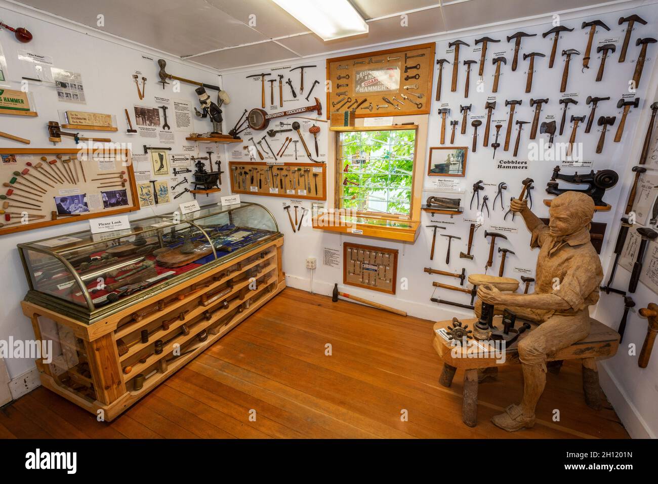États-Unis, Alaska, Haines, Hammer Museum, intérieur Banque D'Images
