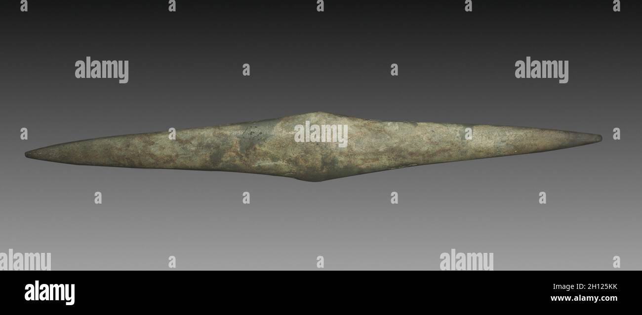 Palette rhomboïdale, 4000-3500 BC. L'Egypte, période prédynastique, Naqada I Période. La grauwacke ; Total : 8 x 2,2 cm (3 1/8 x 7/8 in.). Banque D'Images