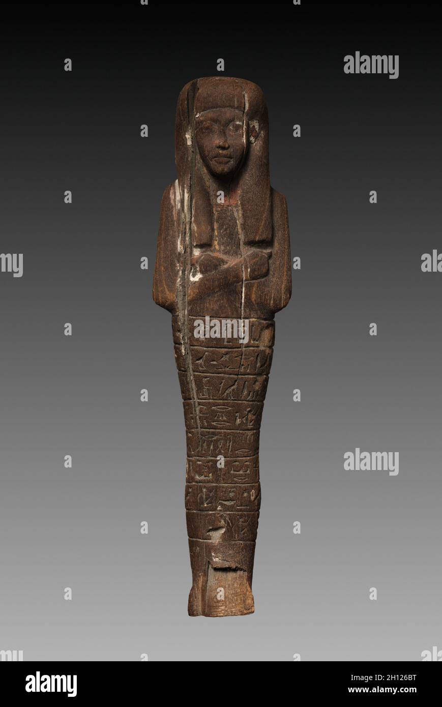 Shawabty du Scribe, Seti 1350-1250 BC. Égypte, Nouvel Empire, fin Dynasty 18 (1540-1295 BC) - début 19 dynastie (1295-1186 avant J.-C.). Bois peint ; total : 25,5 x 6,6 x 4,5 cm (10 1/16 x 2 5/8 x 1 3/4 in.). Banque D'Images
