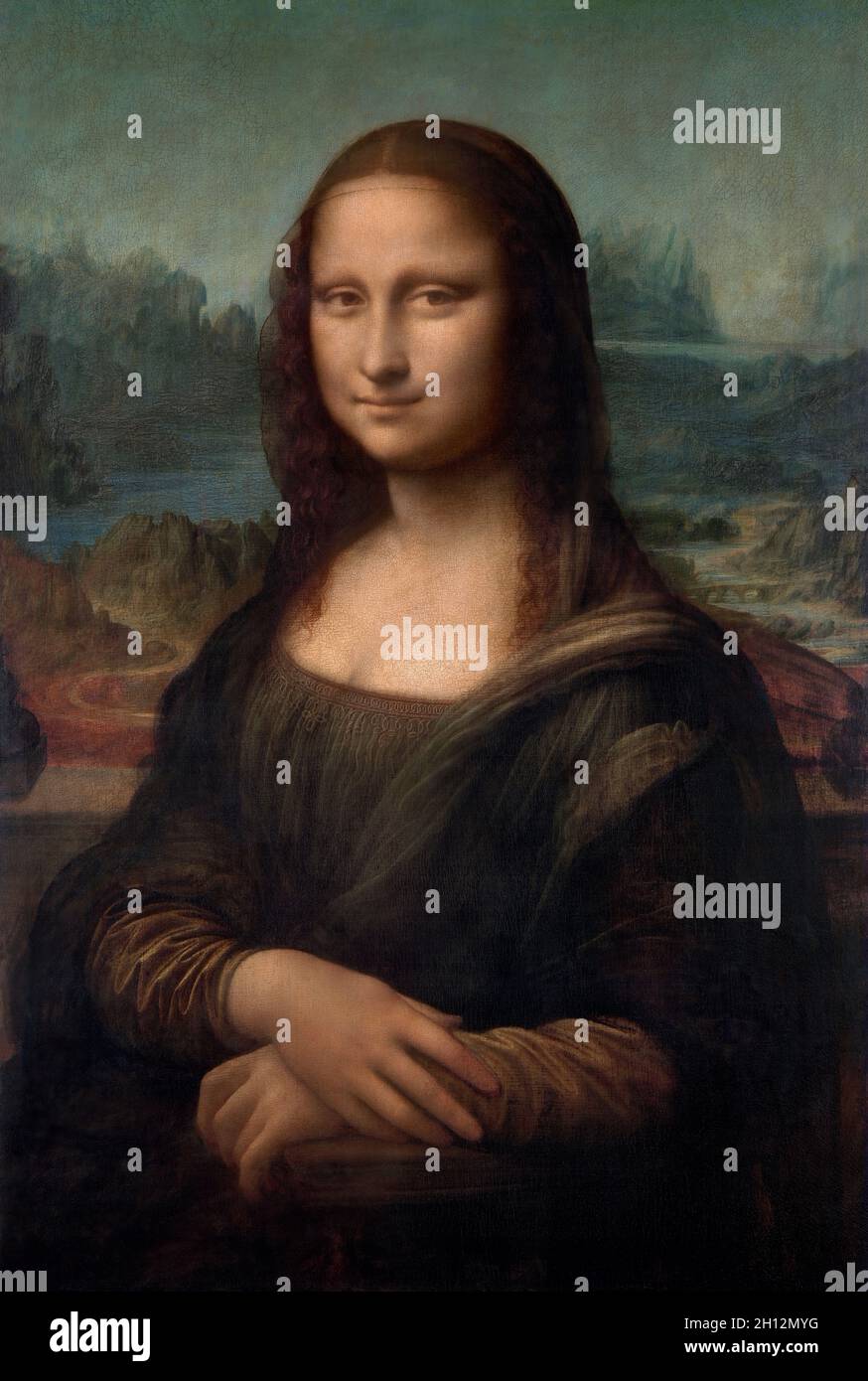 Portrait de Mona Lisa del Giocondo de Léonard de Vinci Banque D'Images