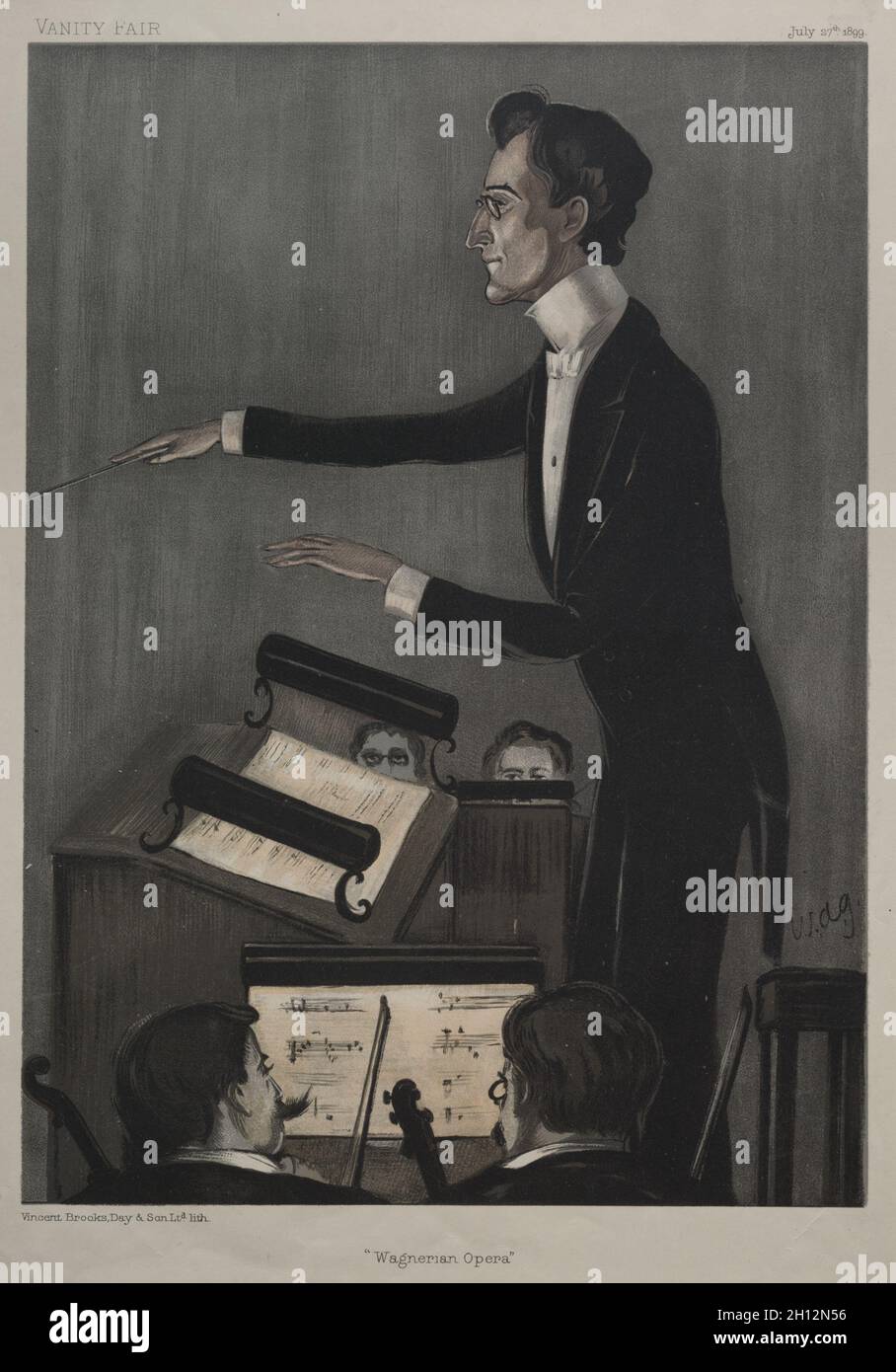 Opéra de Wagnerian.Leslie Matthew (Spy) Ward (britannique, 1851-1922), Vincent, Day and son Ltd., lith.Lithographie de couleur; Banque D'Images