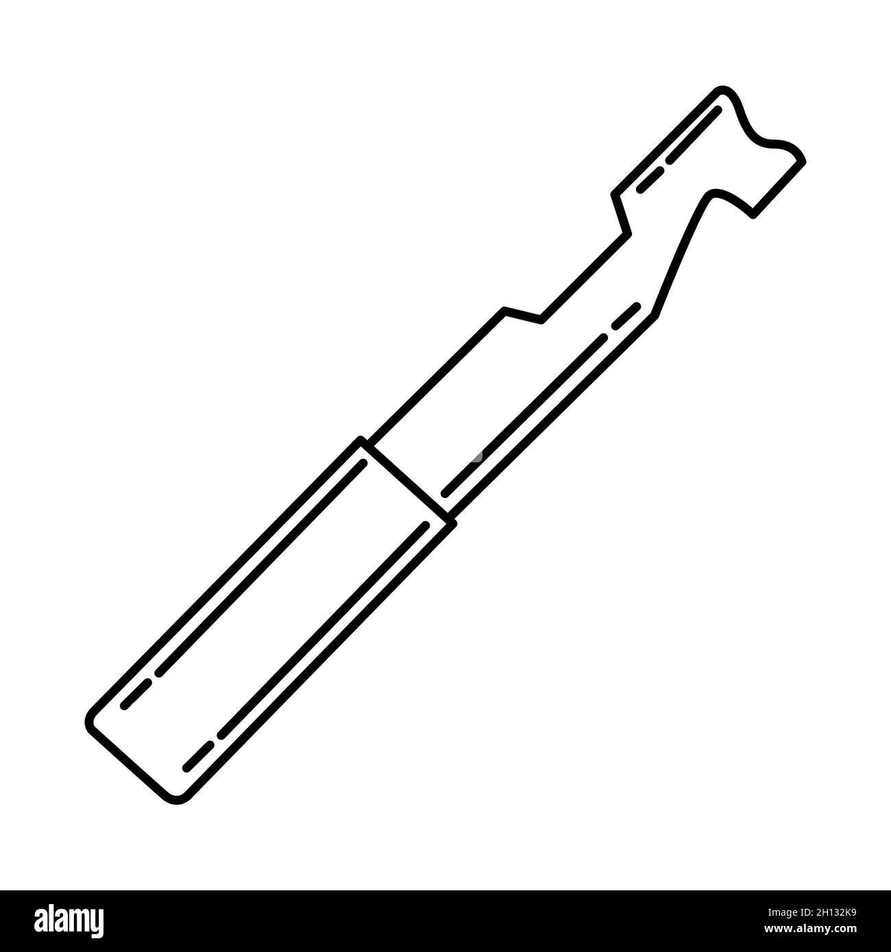 Couteau à colombe pour pompier fait partie des accessoires et équipements pour pompier ensemble d'icônes dessinées à la main Vector. Illustration de Vecteur