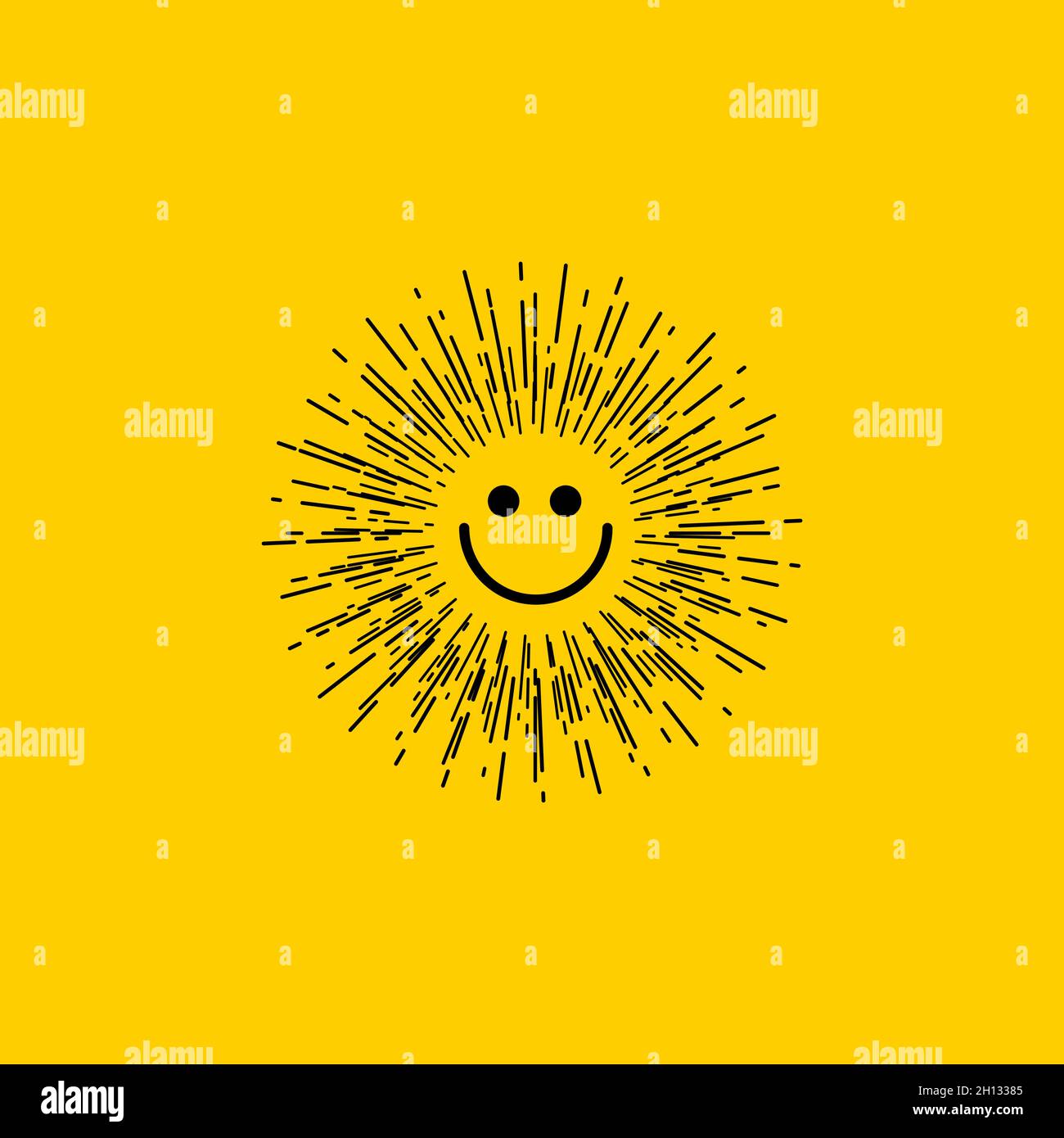 Happy abstract yellow smile smiley Banque d'images vectorielles - Page 3 -  Alamy
