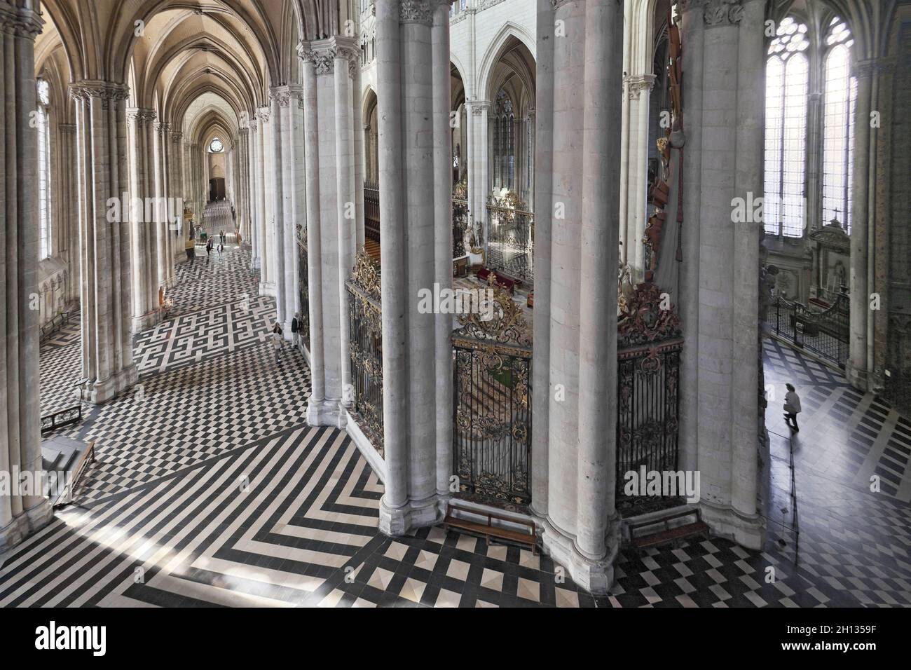 FRANCE - PICARDIE - SOMME (80) - AMIENS : CATHÉDRALE NOTRE DAME (PATRIMOINE MONDIAL DE L'UNESCO) Banque D'Images