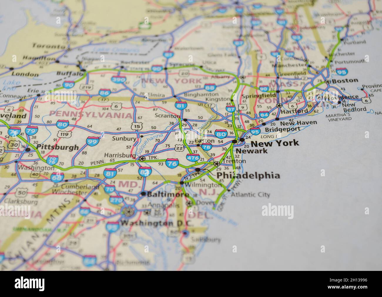 New york sur la carte du monde Banque de photographies et d’images à ...