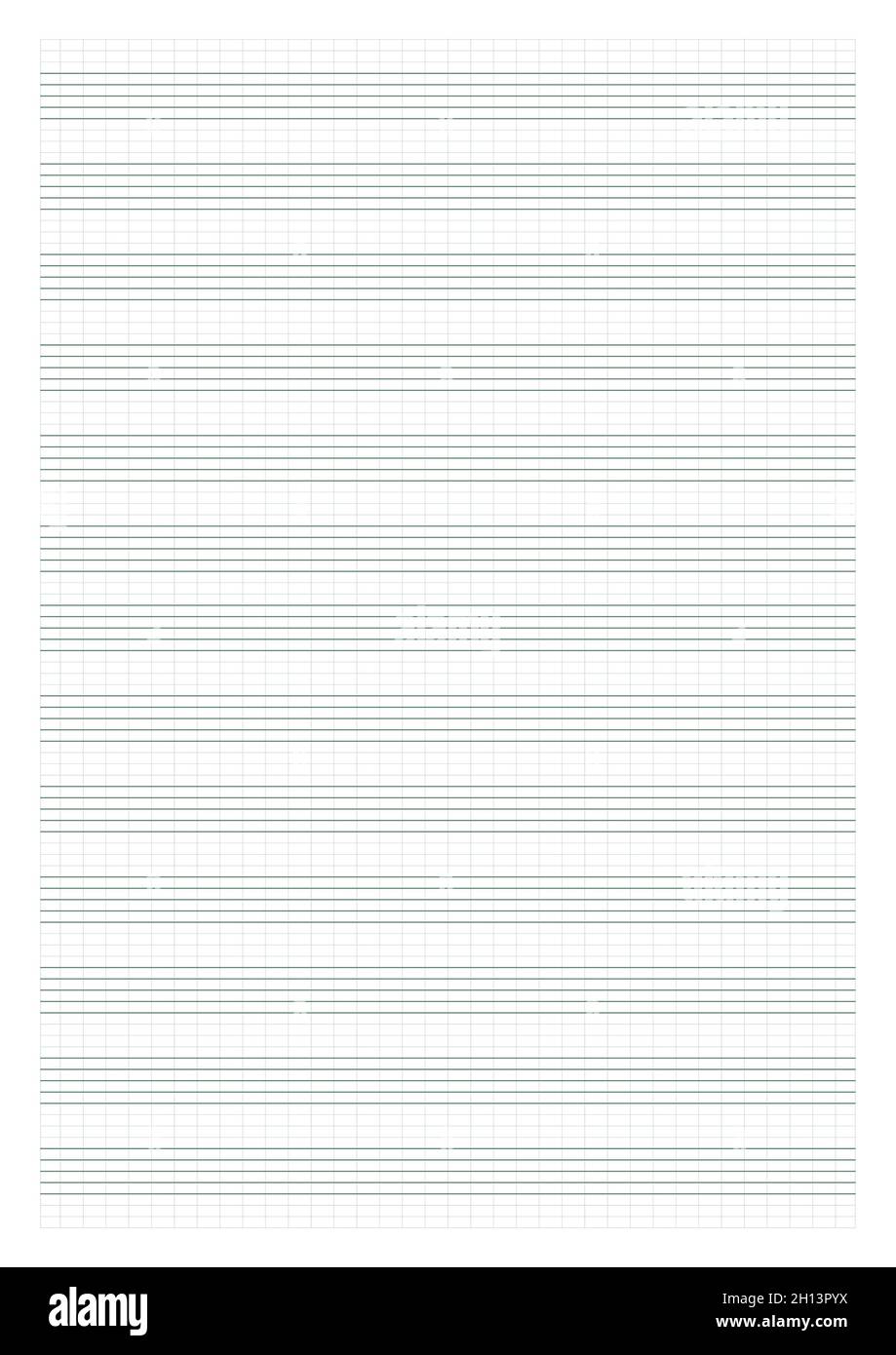 Papier millimétré. Papier quadrillé imprimable avec une lamelle sur ...