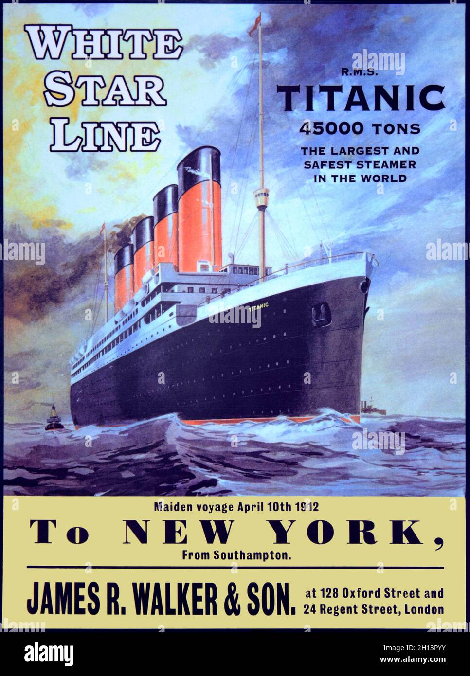 Plaque Métal Publicitaire Vintage Titanic - Déco Rétro Parfumée