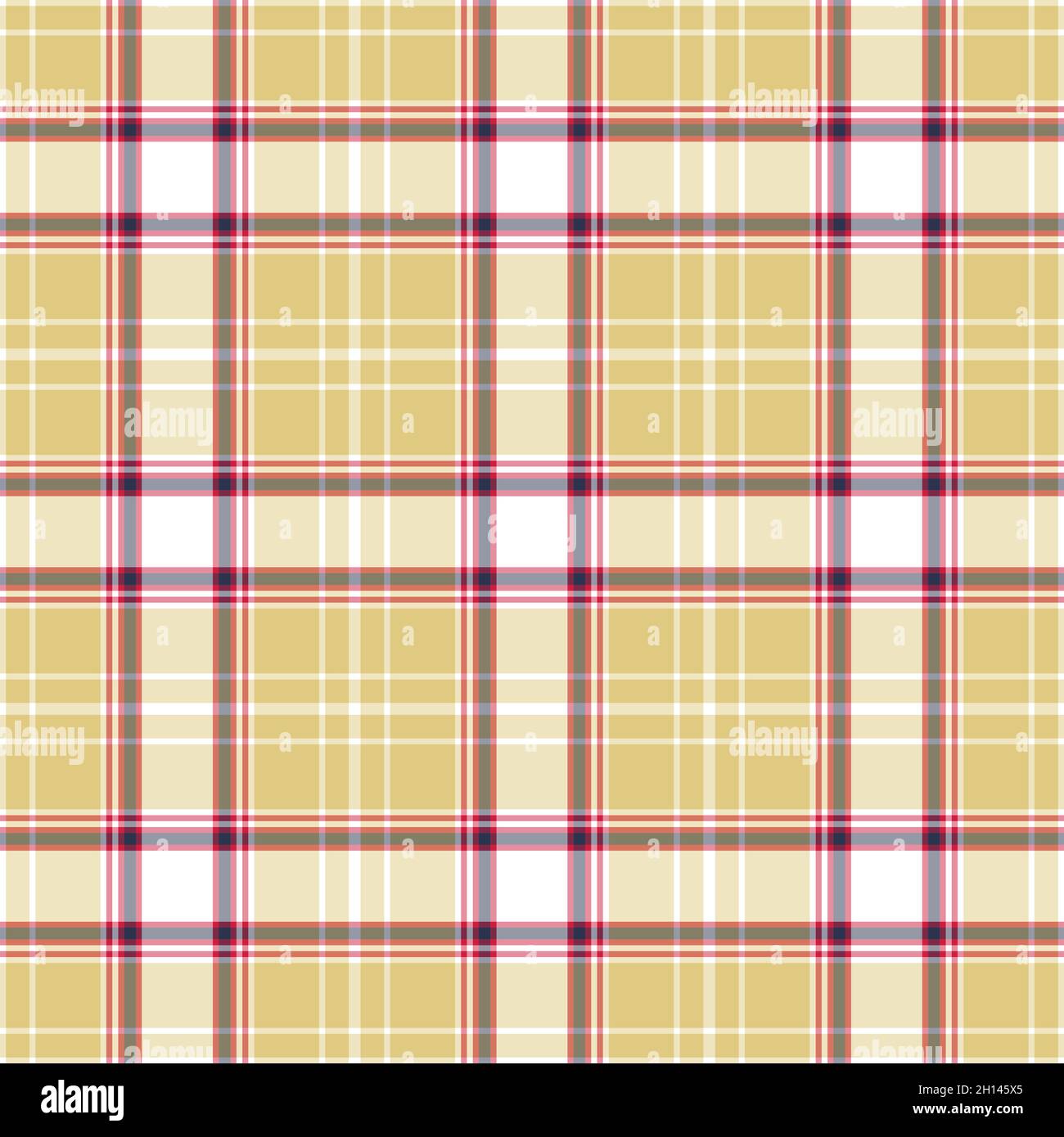 Vérifier le motif en tissu écossais sans couture. Fond vectoriel d'ornement textile. Tissu plat. Tartan. Illustration de Vecteur