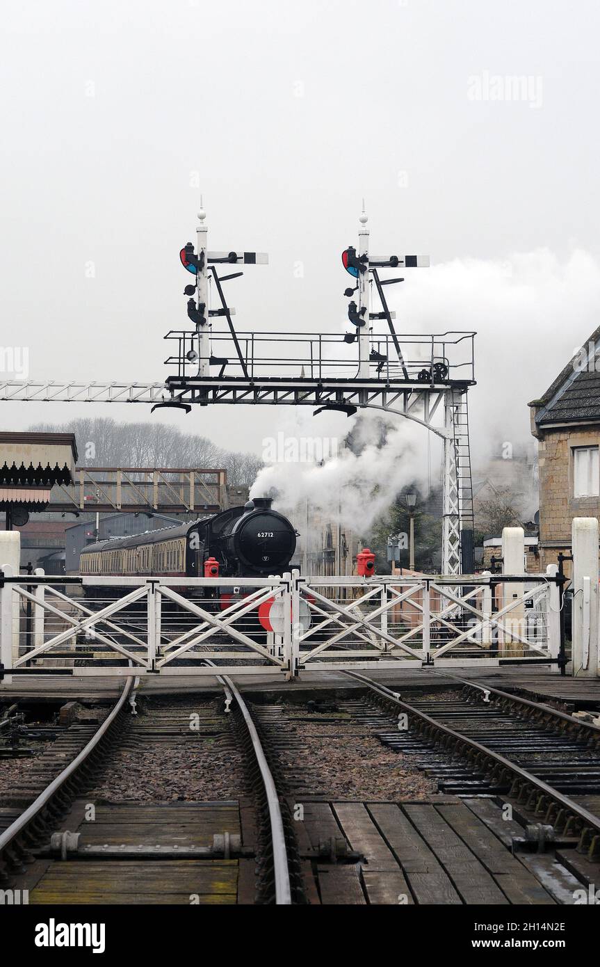 'Morayshire' à la gare de Wansford. Banque D'Images