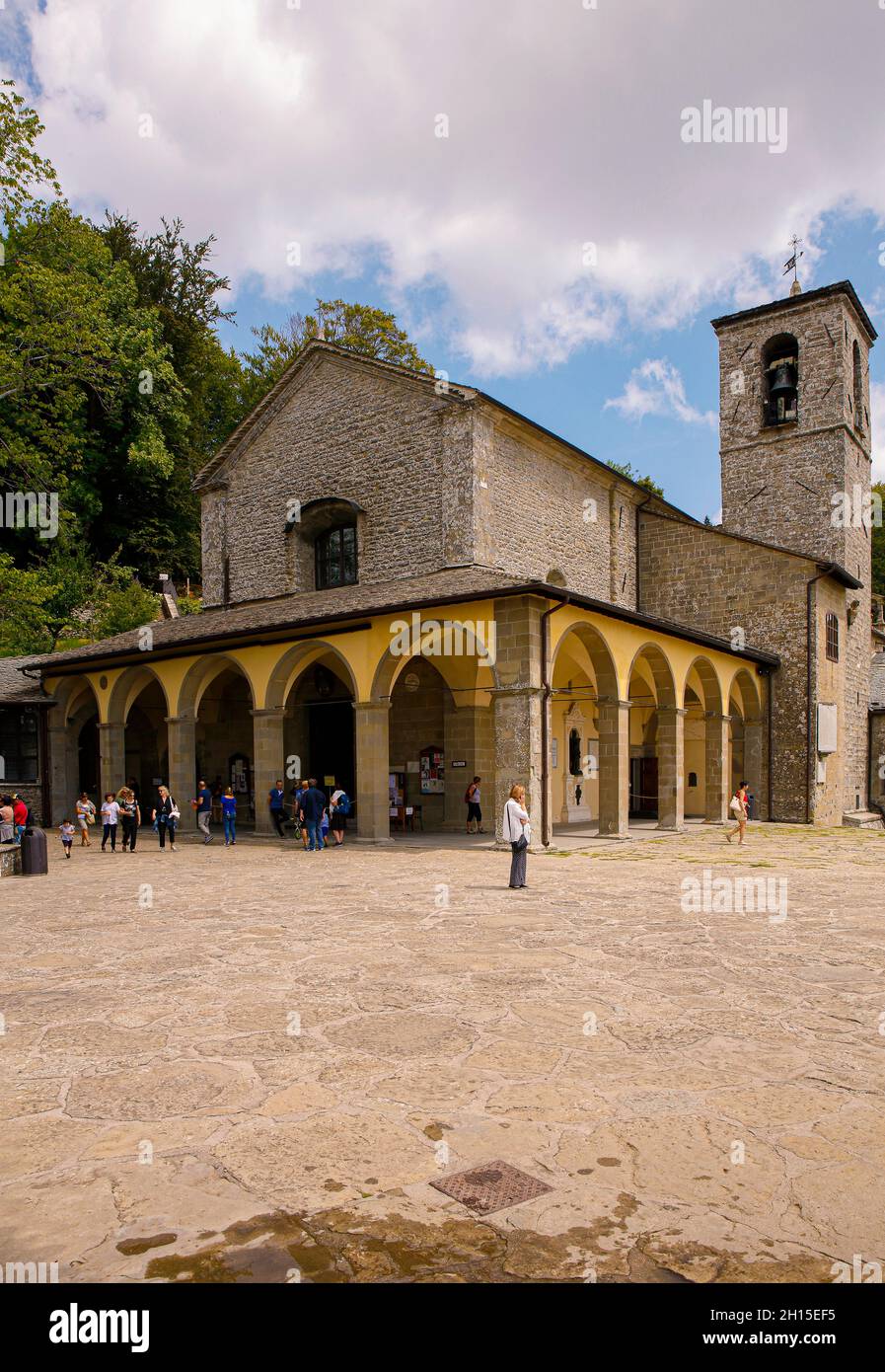 Italie Toscane la Verna Basilique majeure Madonna Assunta Banque D'Images