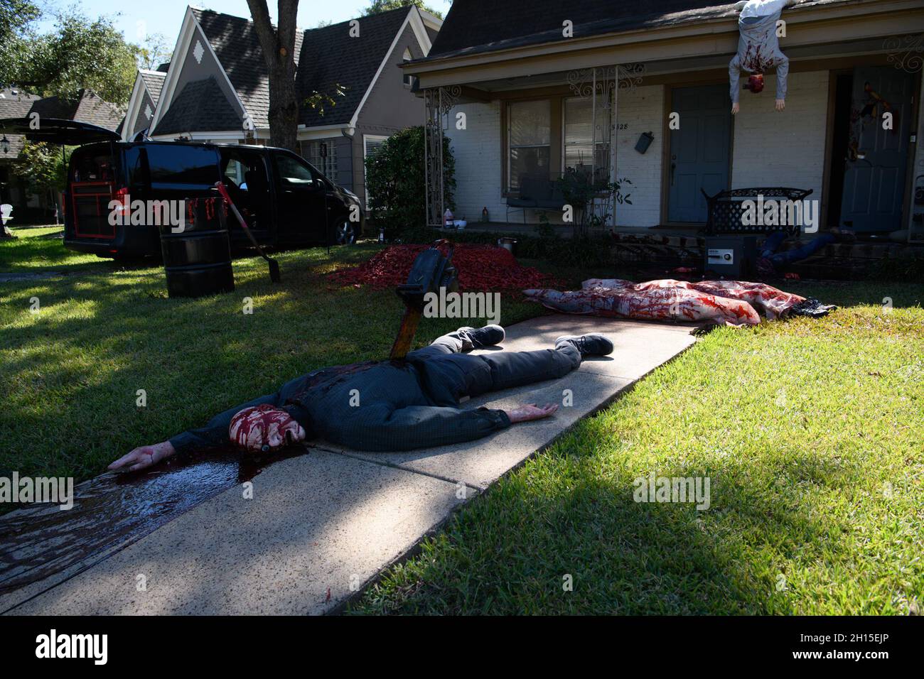 Dallas, Texas, ÉtatsUnis.16 octobre 2021.Une décoration d'Halloween