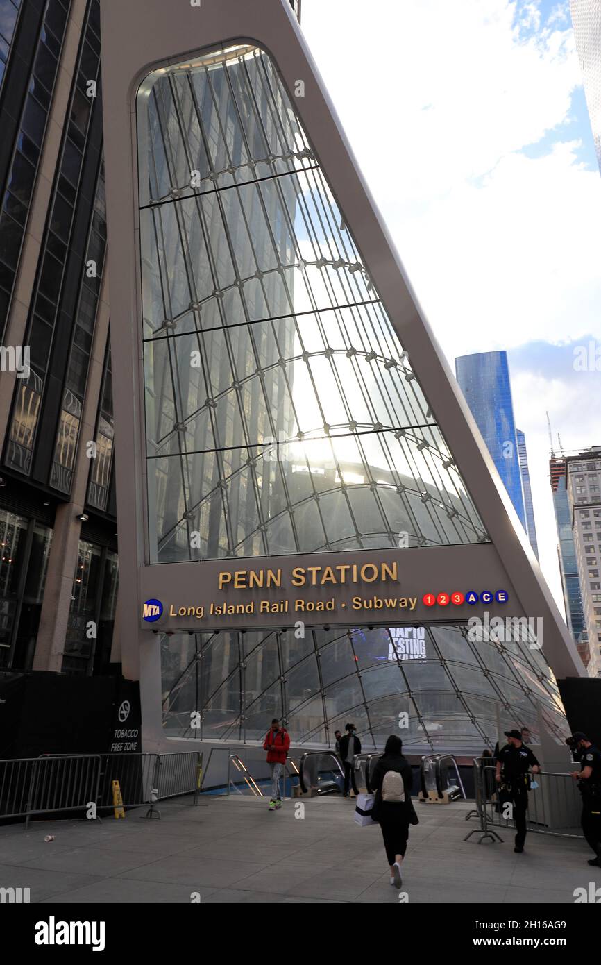 33e entrée de Penn Station.Midtown Manhattan.New York City.USA Banque D'Images