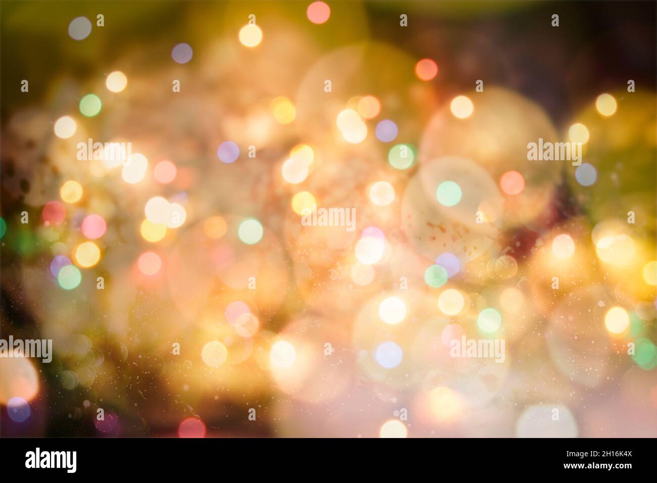 Fond d'écran de Noël décorations concept.Maison de vacances toile festival:sparkle cercle éclairé affichage des célébrations. Banque D'Images