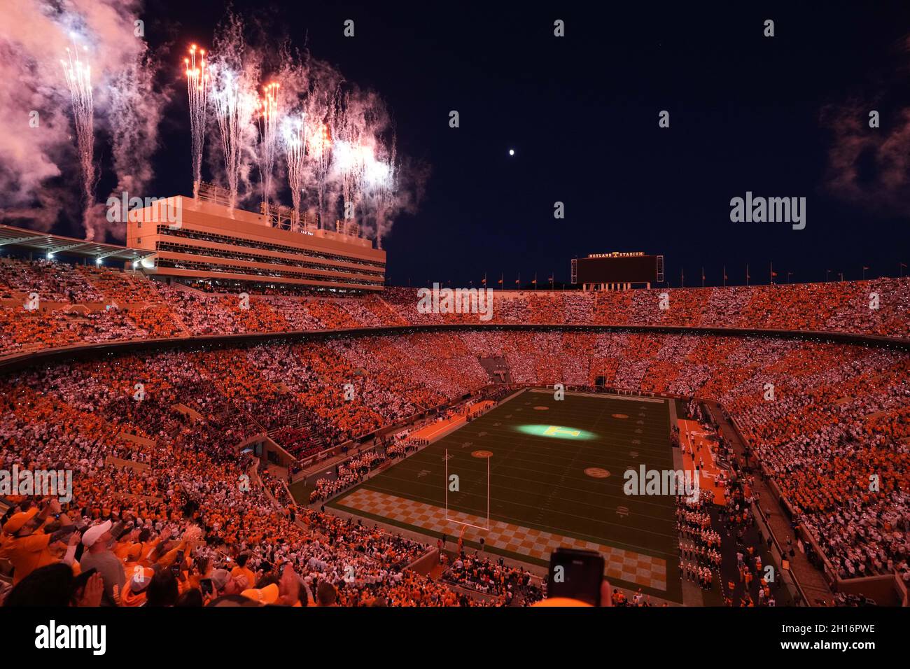 16 octobre 2021 : Stade Neyland avant le match de football NCAA entre l'Université du Tennessee Volunteers et les rebelles Ole Miss au stade Neyland à Knoxville TN Tim Gangloff/CSM Banque D'Images