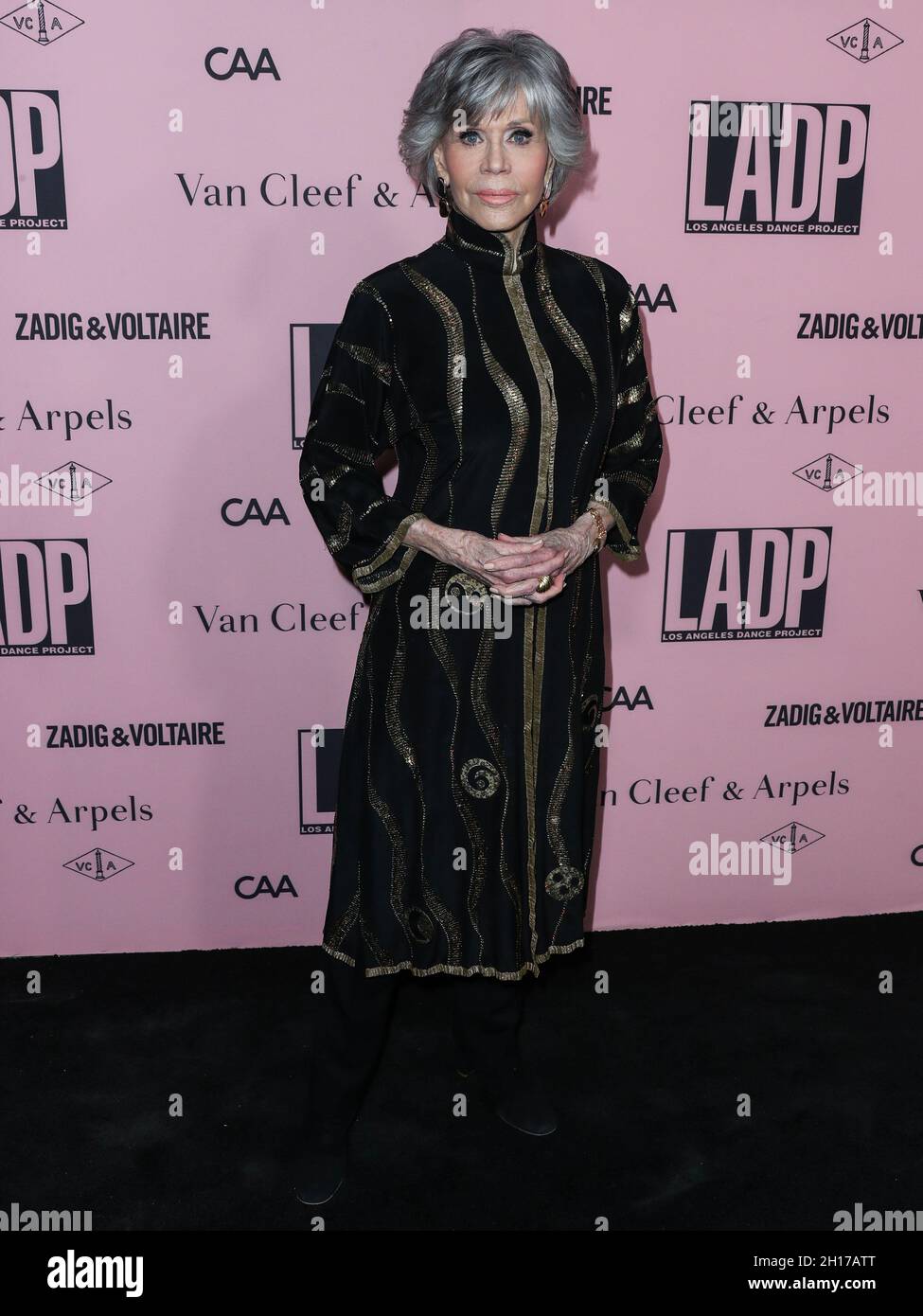 BEVERLY HILLS, LOS ANGELES, CALIFORNIE, Etats-Unis - OCTOBRE 16: L'actrice Jane Fonda arrive à la L.A.Gala du projet de danse 2021 - soirée inoubliable sous les étoiles qui a eu lieu au Pritzker Estate le 16 octobre 2021 à Beverly Hills, Los Angeles, Californie, États-Unis.(Photo de Xavier Collin/image Press Agency/Sipa USA) Banque D'Images