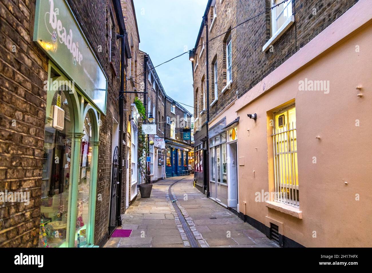 Turnpin Lane at Evening Time, Greenwich, Londres, Royaume-Uni Banque D'Images