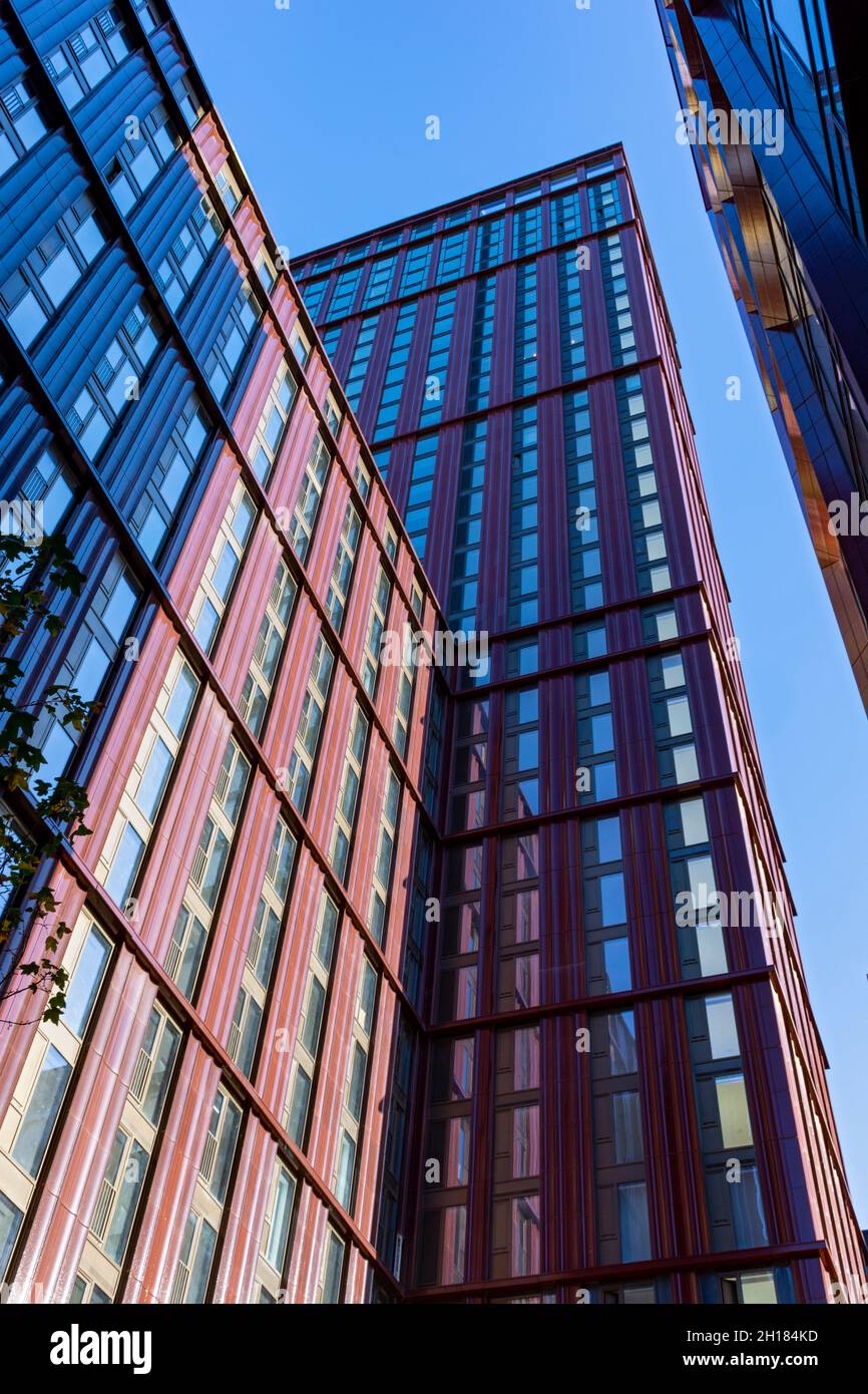 Blocs 5 et 6 du développement de Circle Square, Manchester, Angleterre, Royaume-Uni, Banque D'Images