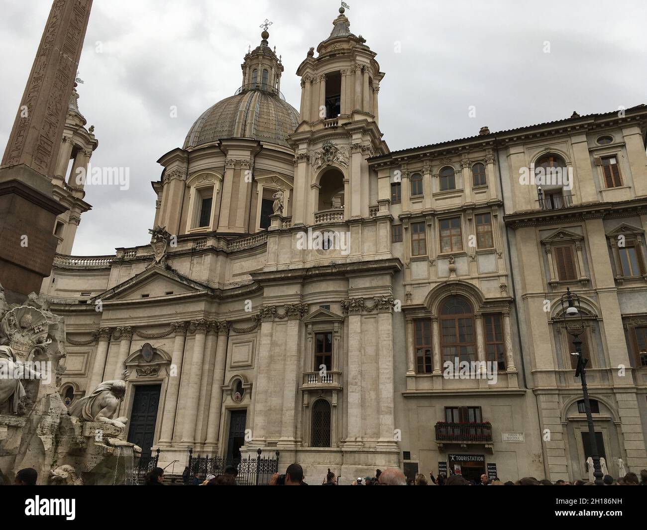Le Sant'Agnese à Agon, une église de la Tite à Rome, en Italie Banque D'Images