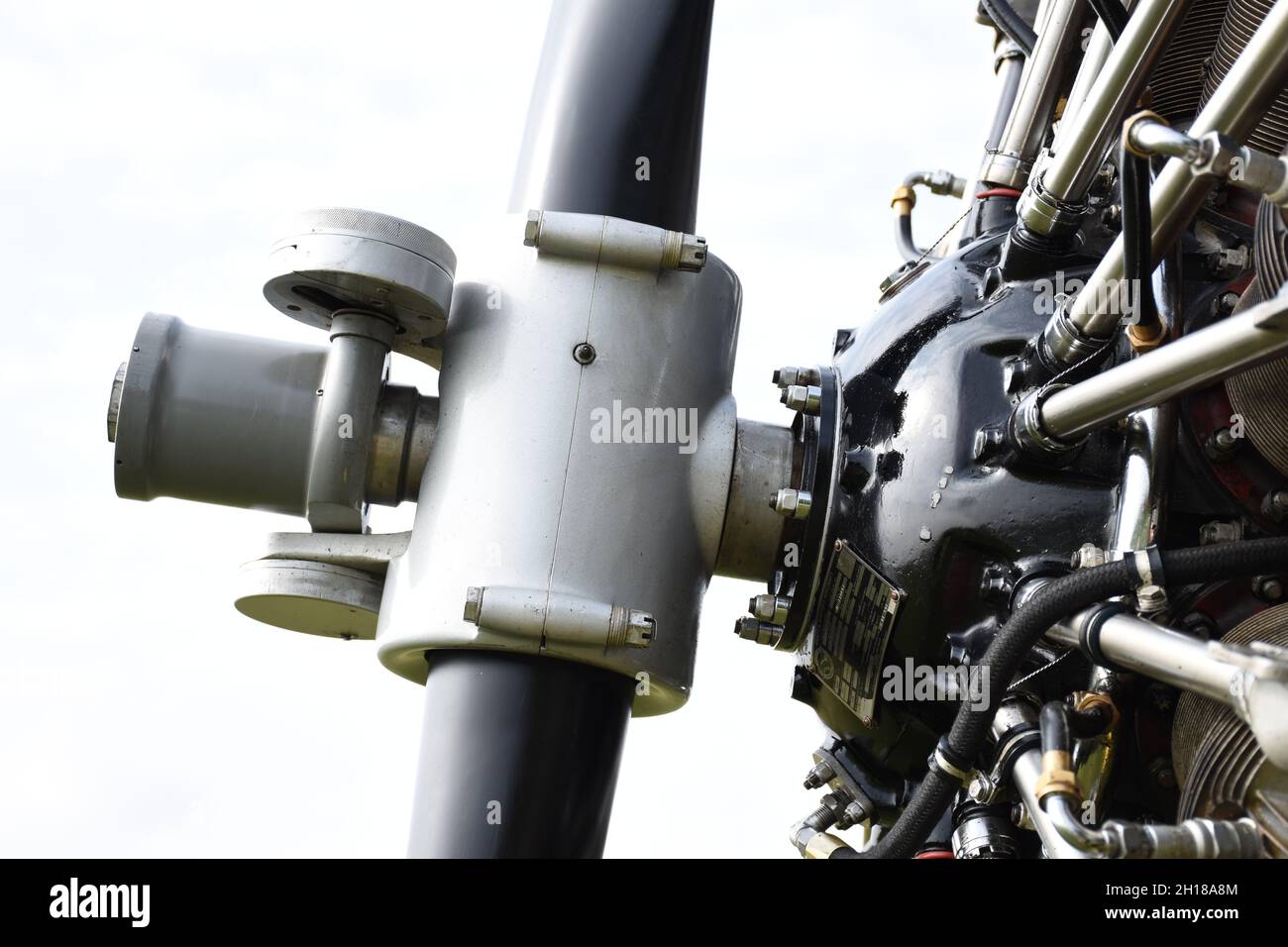 Moteur radial Pratt & Whitney en gros plan Banque D'Images