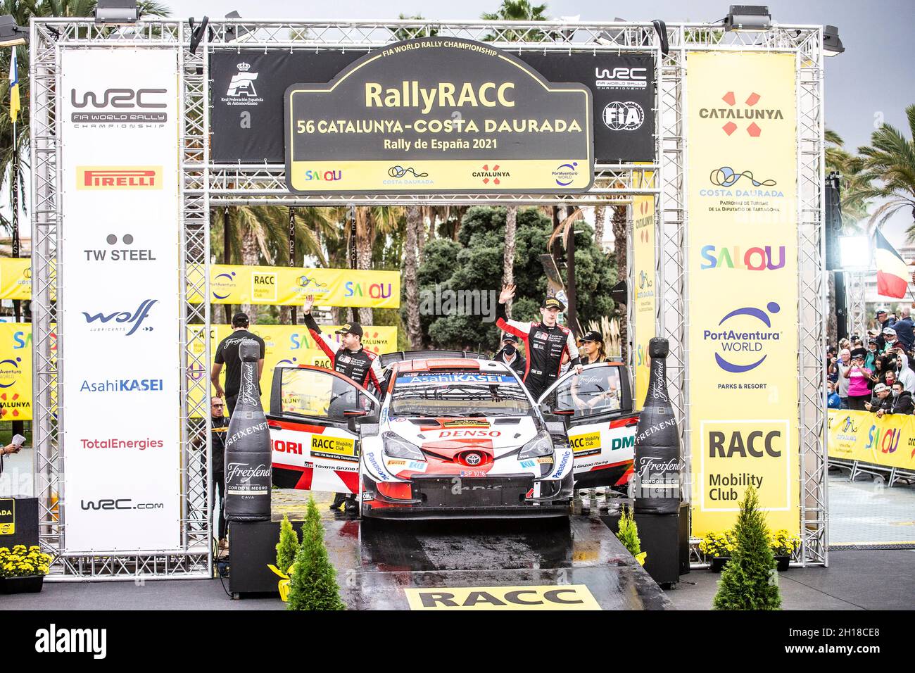 Podium, portrait pendant le rallye de la RACC Catalunya de Espana, 11e