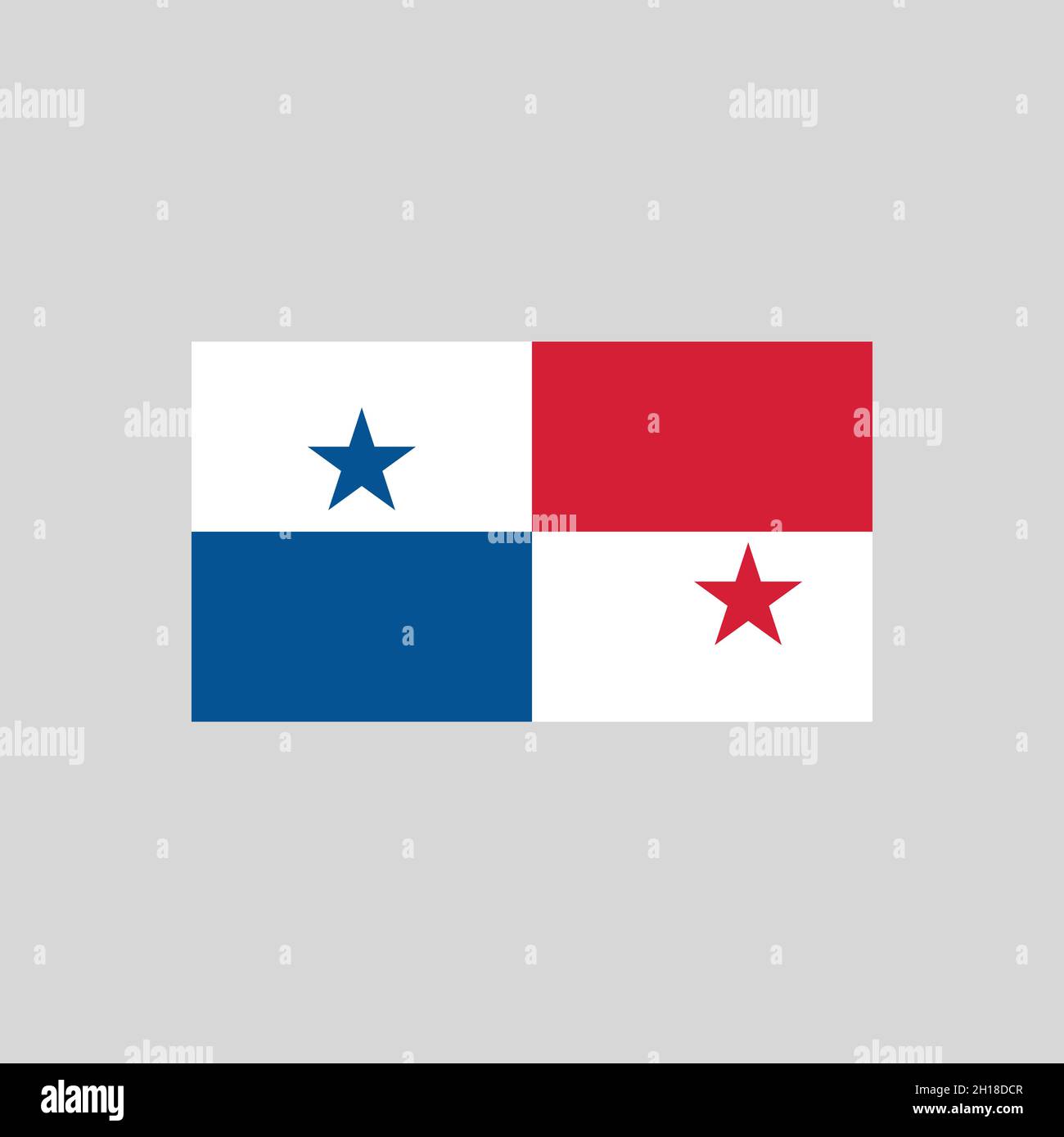 Drapeau de l'élément de ligne de couleur Panama.Elément vectoriel pour page Web, application mobile, Promo.Élément de conception UI UX GUI. Illustration de Vecteur