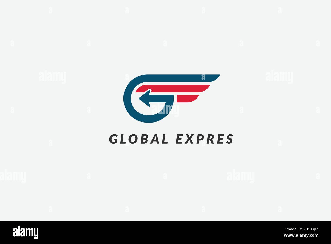 Logotype lettre g avec flèche rapide, logo Fast Forward Global Express dessins vecteur, modèle moderne de logo Courier expédition Illustration de Vecteur