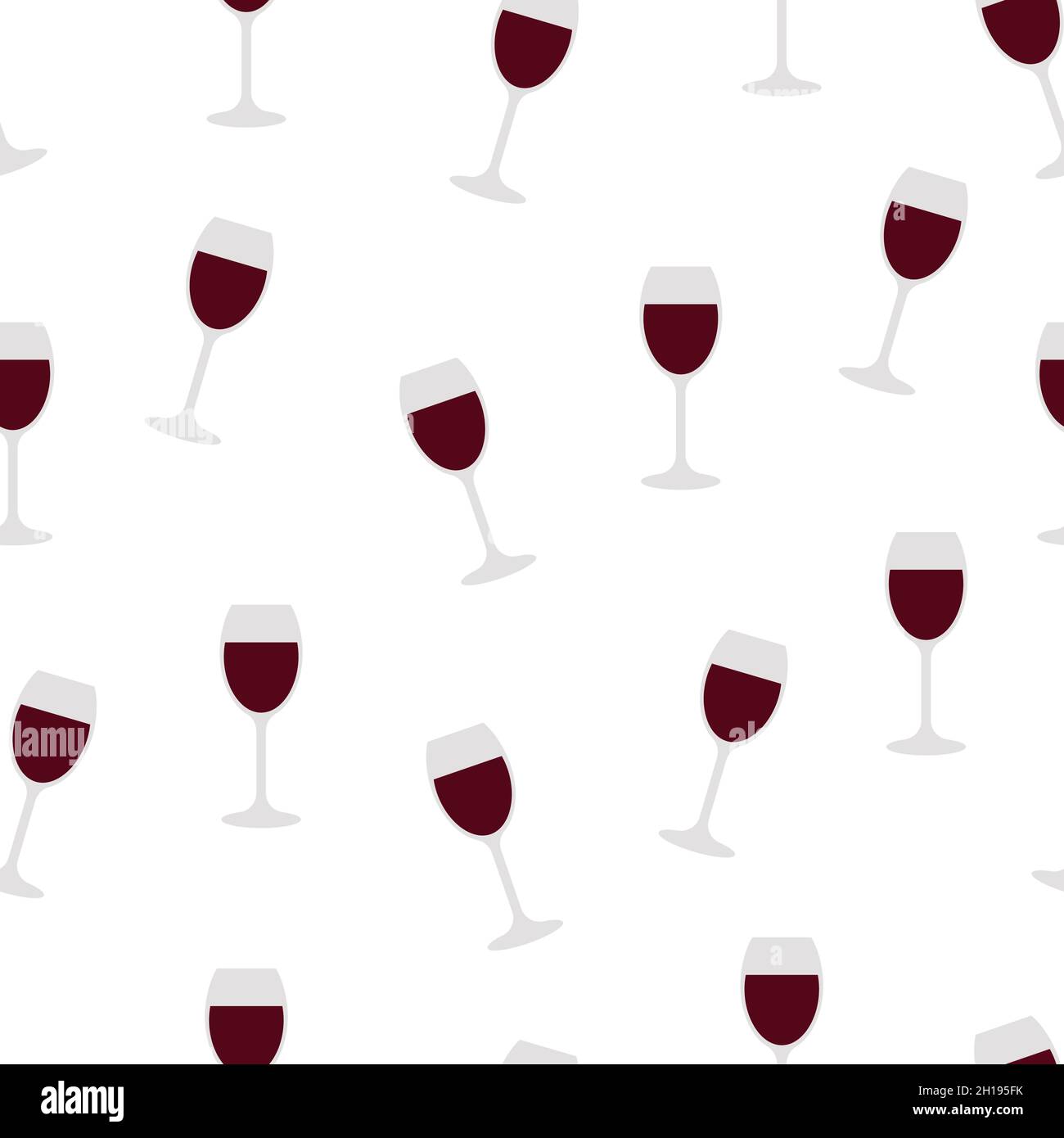 Vin rouge sans couture dans un verre Illustration de Vecteur