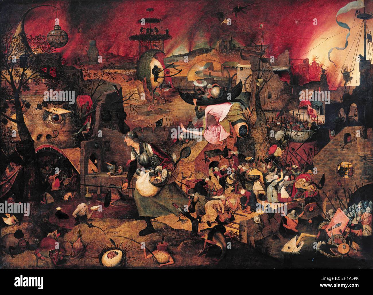 Dulle Griet par Pieter Breugel l'aîné Banque D'Images