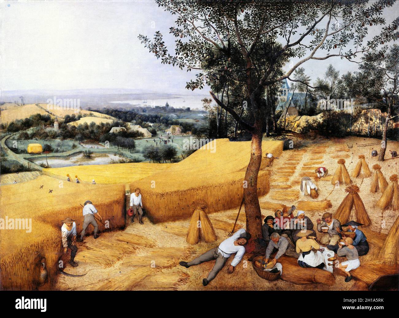 The Harvesters par Pieter Breugel The Elder Banque D'Images