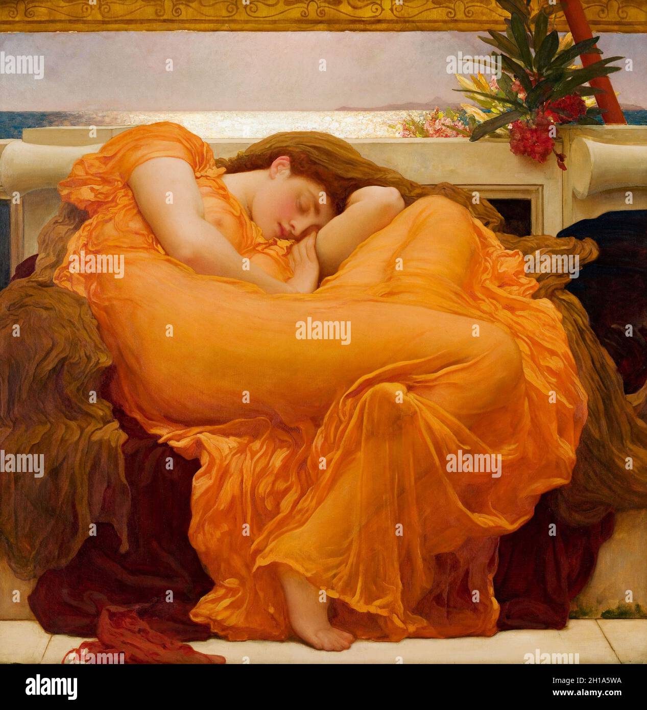 Flaming Juin par Frederic Leighton Banque D'Images