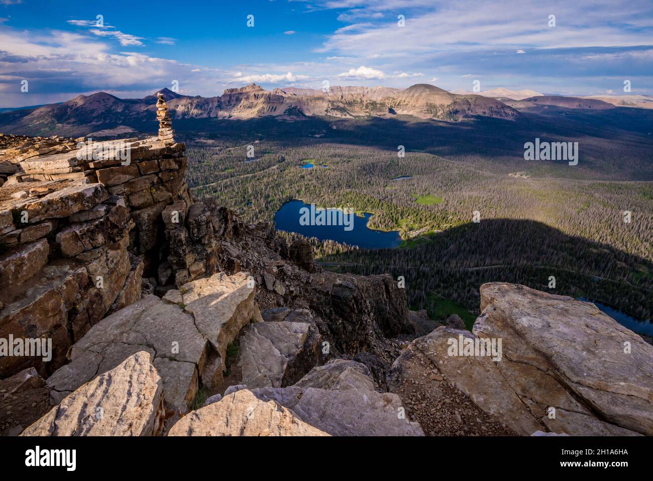 Bald Mountain - Mirror Lake - Uinta Mountains - Utah Banque D'Images