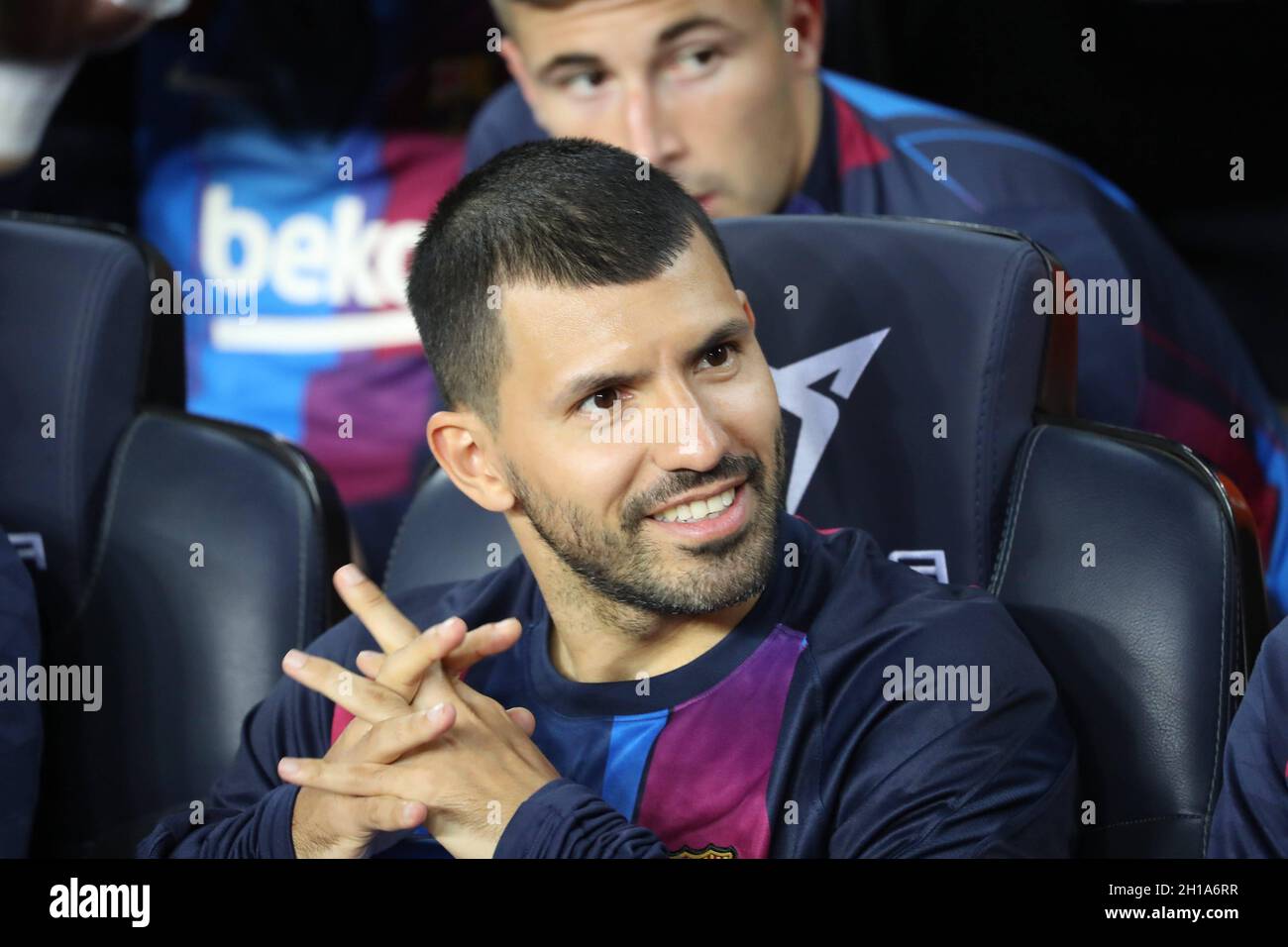 Barcelone, Espagne.17 octobre 2021.Spanish la Liga football Match FC Barcelona vs Valencia au Camp Nou Stadium, 17 octobre 2021 Sergio Aguero crédit: CORDIN PRESS/Alay Live News Banque D'Images